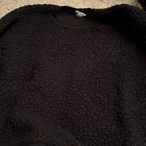 A new day small black fuzzy sweater
